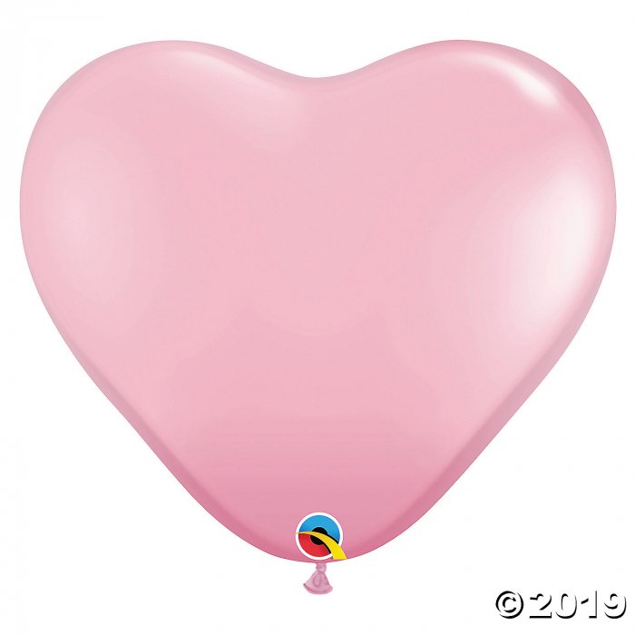 Jumbo Pink Heart 36" Latex Balloons (1 Set(s))