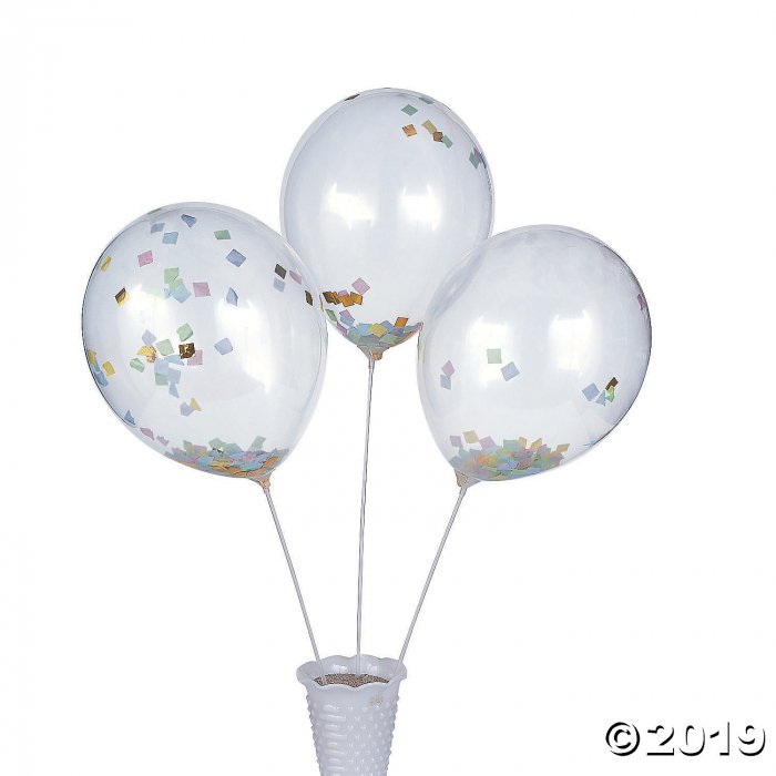 Easter Confetti 11" Latex Balloons (Per Dozen)
