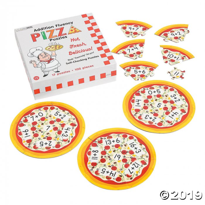 Addition Fluency Pizza Puzzles (1 Set(s))