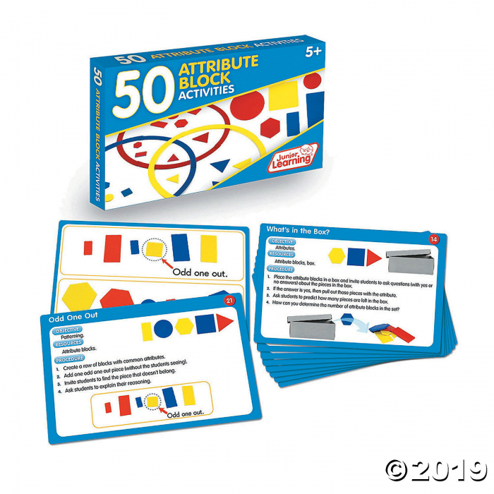 50 Attribute Block Activities (Activity Cards Set) (1 Piece(s))