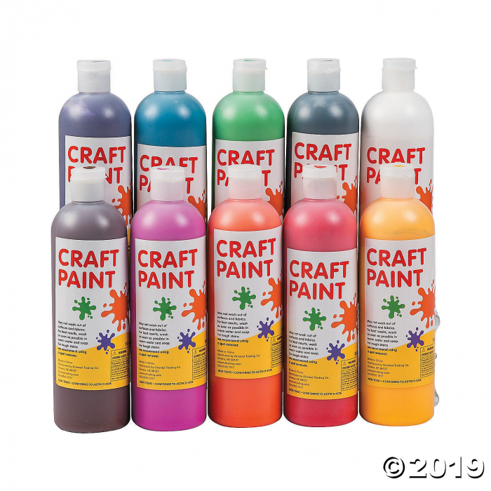 Assorted Colors Craft Paint Set of 10 (1 Set(s))