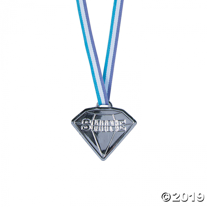 Shine Diamond-Shaped Medals (Per Dozen) Shine Diamond-Shaped Medals (Per Dozen)