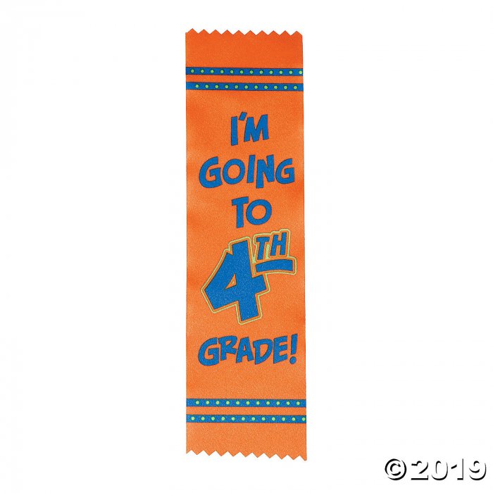 I'm Going to 4th Grade Graduate Ribbons (Per Dozen)