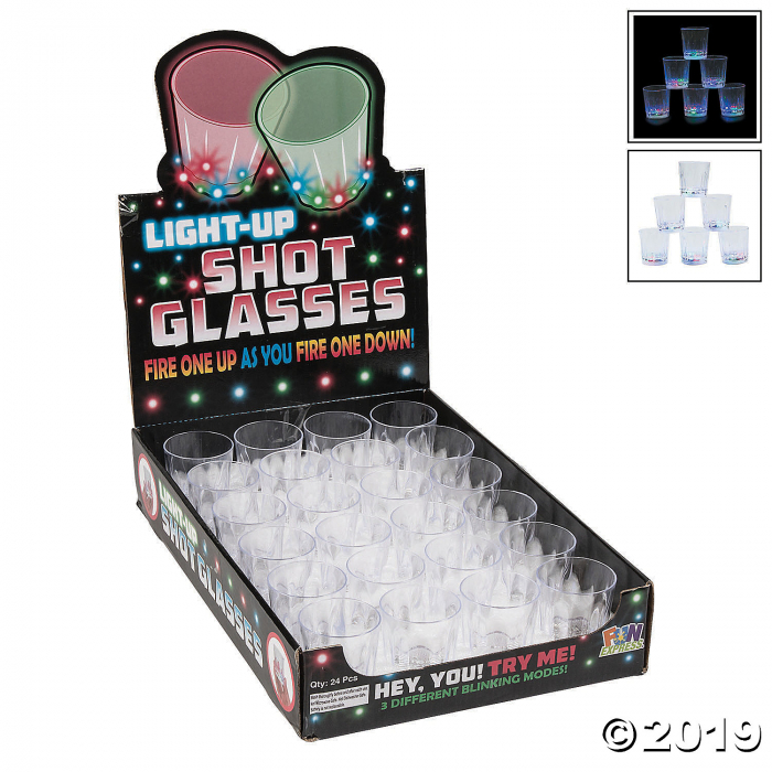 Light-Up Plastic Shot Glasses (24 Unit(s))