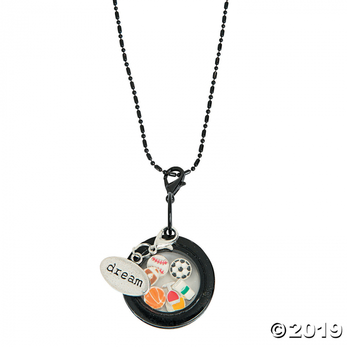 Black Locket - 25mm (3 Piece(s))