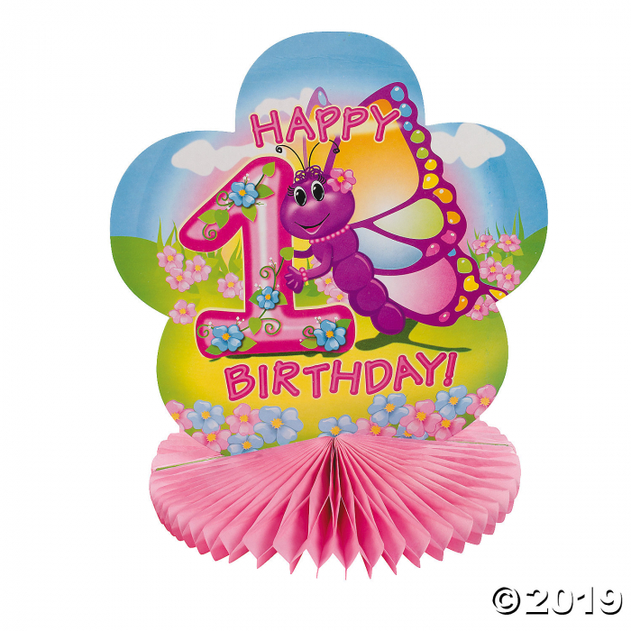 1st Birthday Butterfly Centerpiece (1 Piece(s))