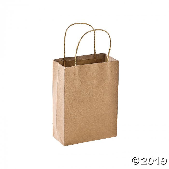 Medium Kraft Paper Gift Bags (Per Dozen)