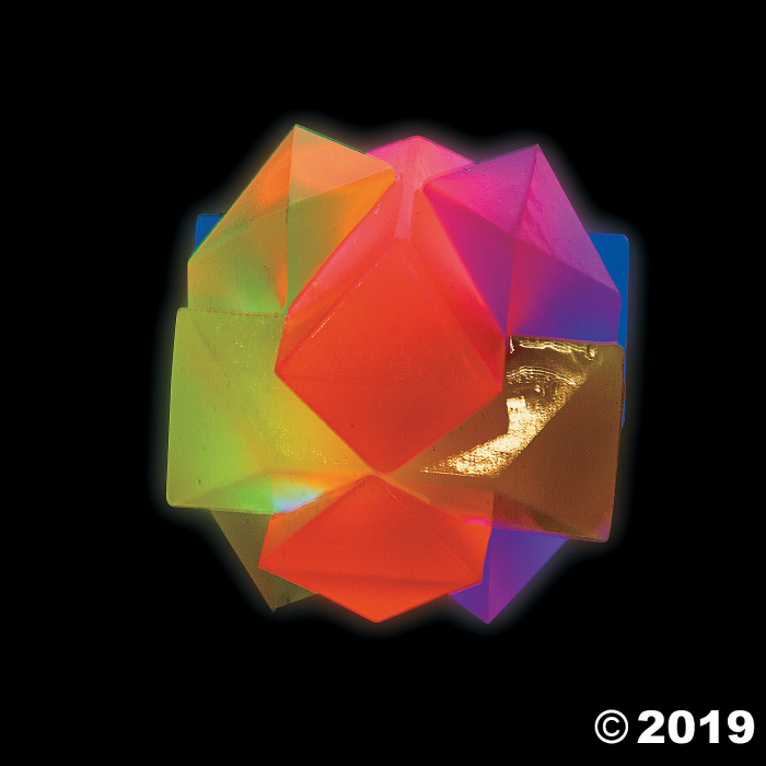 Geometric Light-Up Balls (Per Dozen)