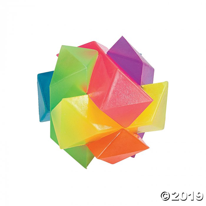 Geometric Light-Up Balls (Per Dozen)