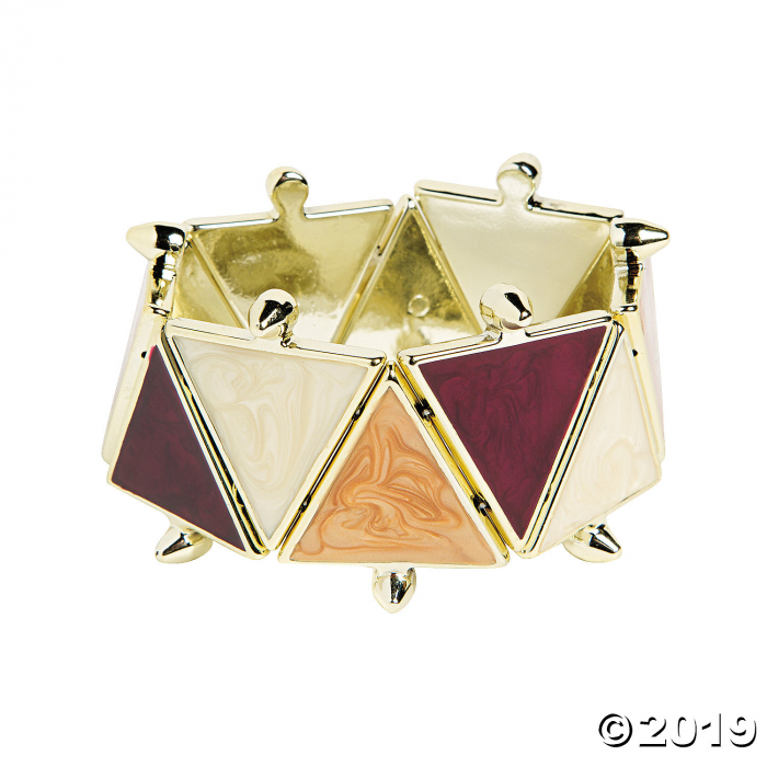 Triangle Wine & Tan Bracelet Craft Kit (Makes 1)