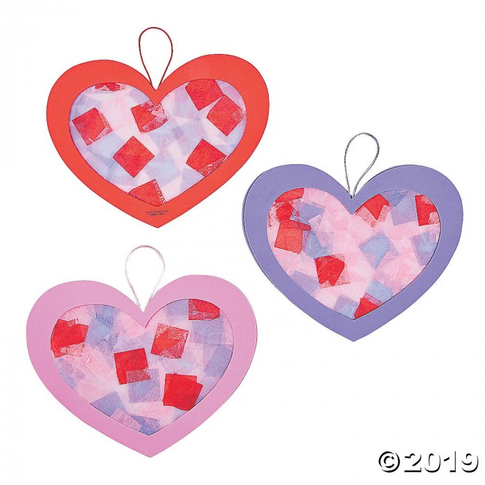 Tissue Paper Heart Craft Kit - Less than Perfect (Makes 12)