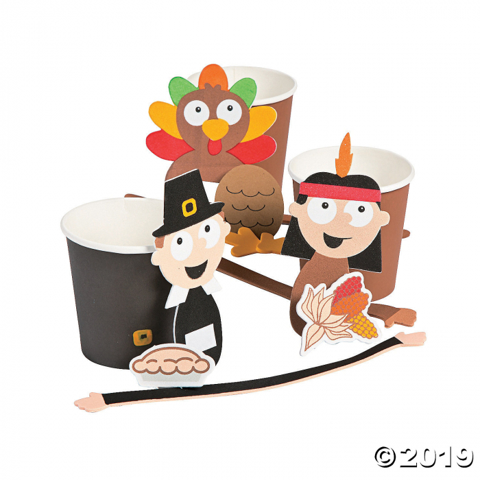 Thanksgiving Treat Cup Hugger Craft Kit (Makes 12)
