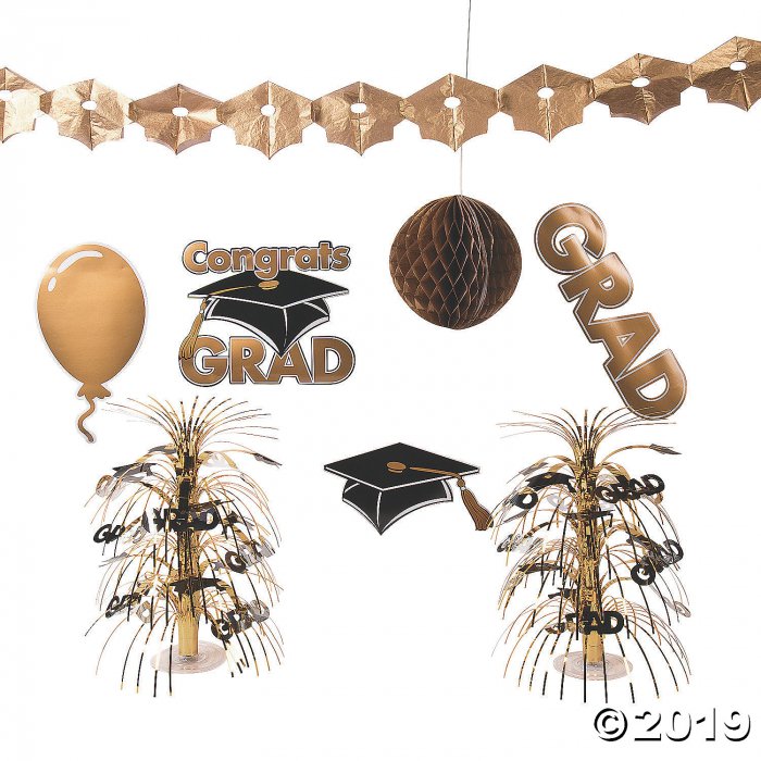 Gold Graduation Decorating Kit - Sale (1 Unit(s))