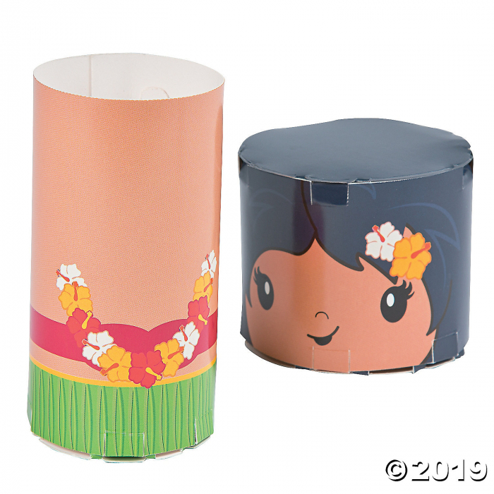 Hula Girl Favor Boxes (Per Dozen)