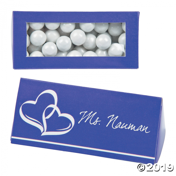 Purple Wedding Place Card Favor Boxes (50 Piece(s))