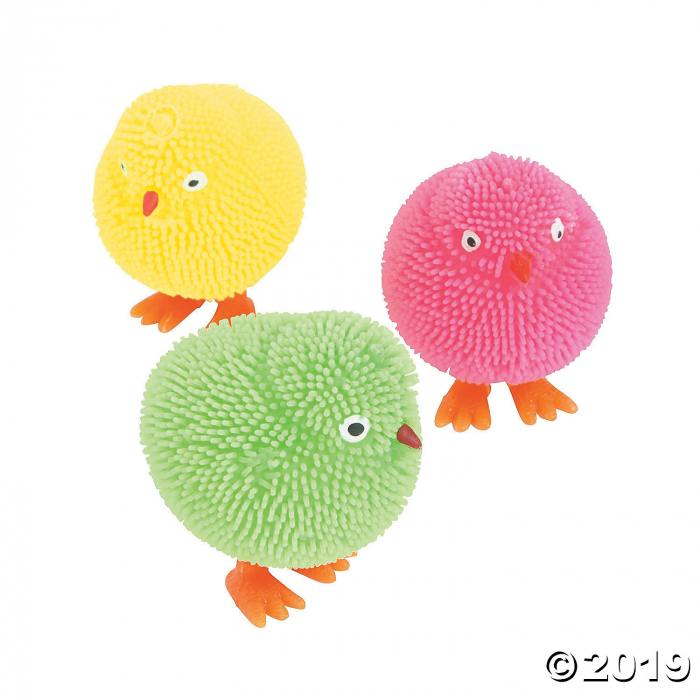 Mini Light-Up Puffer Chicks (Per Dozen)