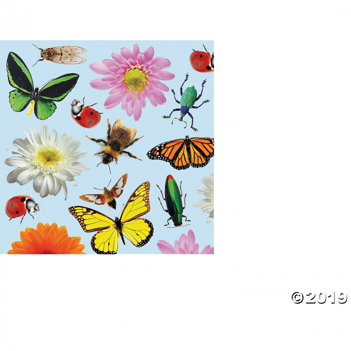 Realistic Bugs & Flowers Sticker Scenes (12 Sheet(s))