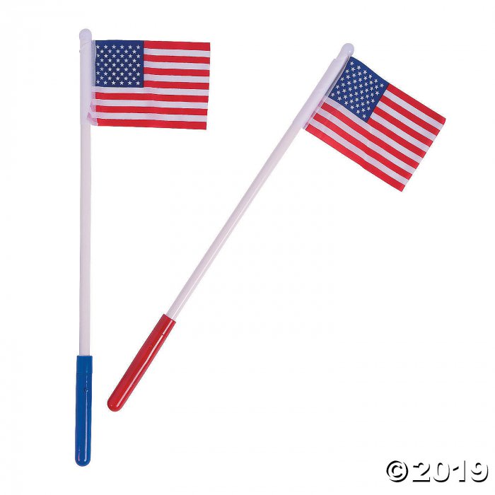 USA Light-Up Flags (Per Dozen)