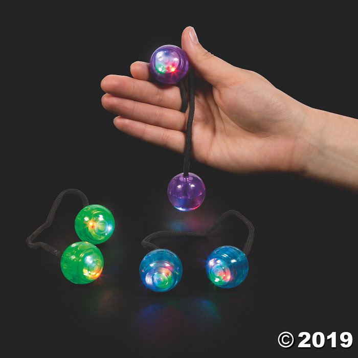 6 Pieces Light-Up Finger Nunchucks Toys 