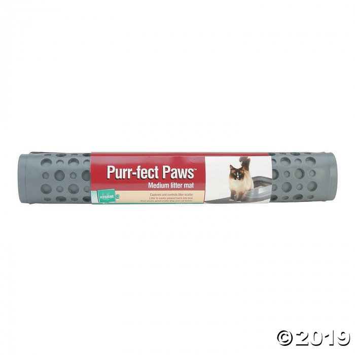 Petlinks Purr-Fect Paws Litter Mat - Medium, Gray (1 Piece(s))