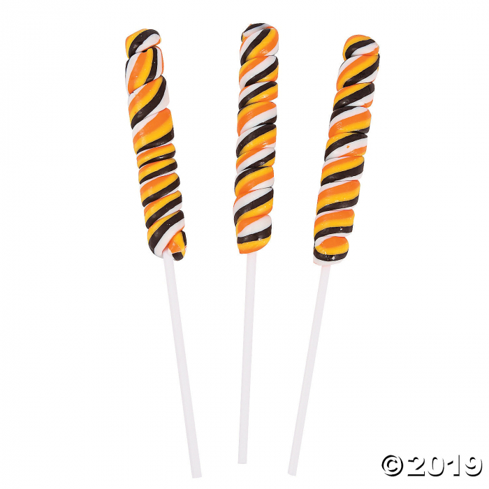 Halloween Twisty Lollipops (Per Dozen)