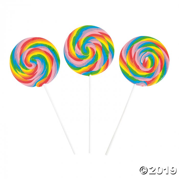 extra large swirl lollipops