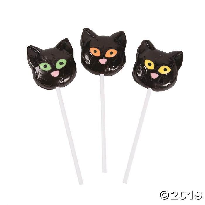 Black Cat Character Lollipops (Per Dozen)