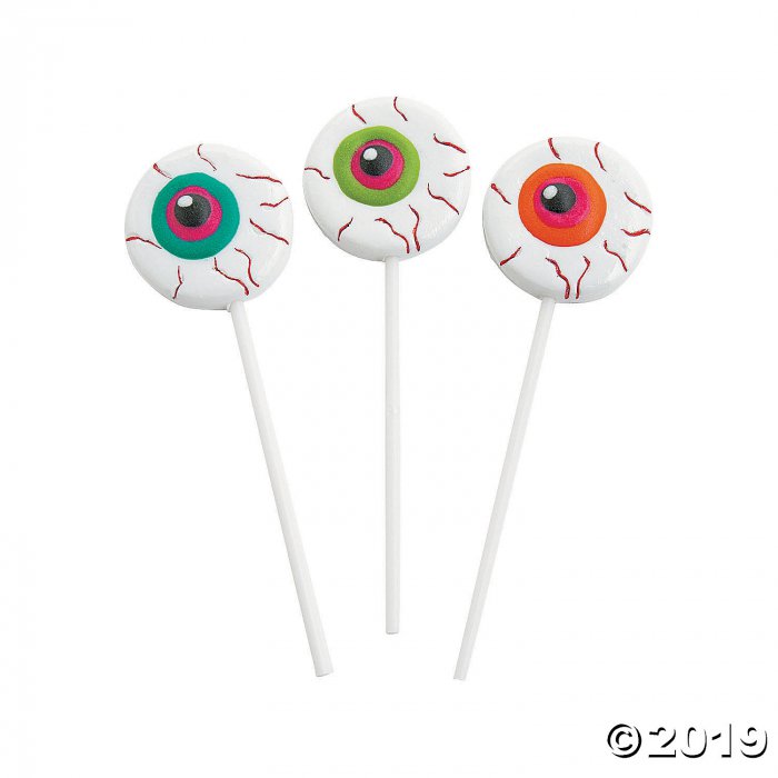 Frosted Eyeball Lollipops (Per Dozen) | GlowUniverse.com