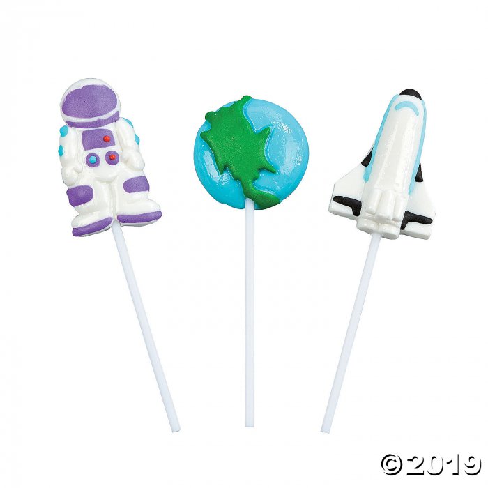 Outer Space Character Lollipops (Per Dozen)