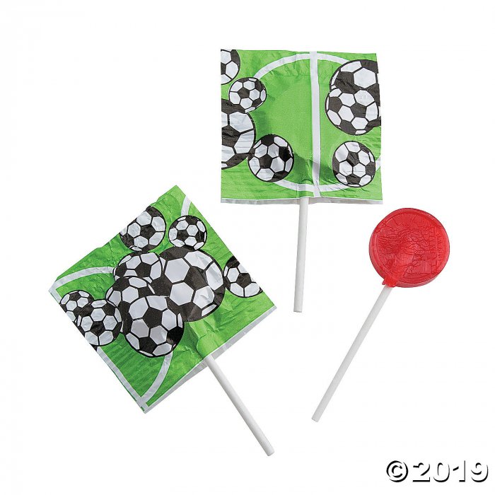 Soccer Printed Lollipops (55 Piece(s))