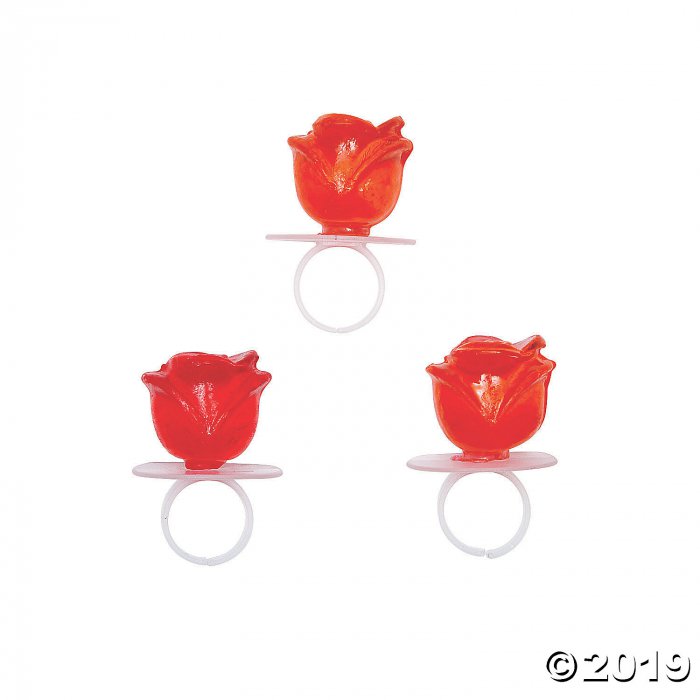 Rose-Shaped Ring Lollipops (Per Dozen)