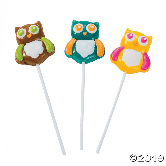 Frosted Owl Lollipops (Per Dozen)