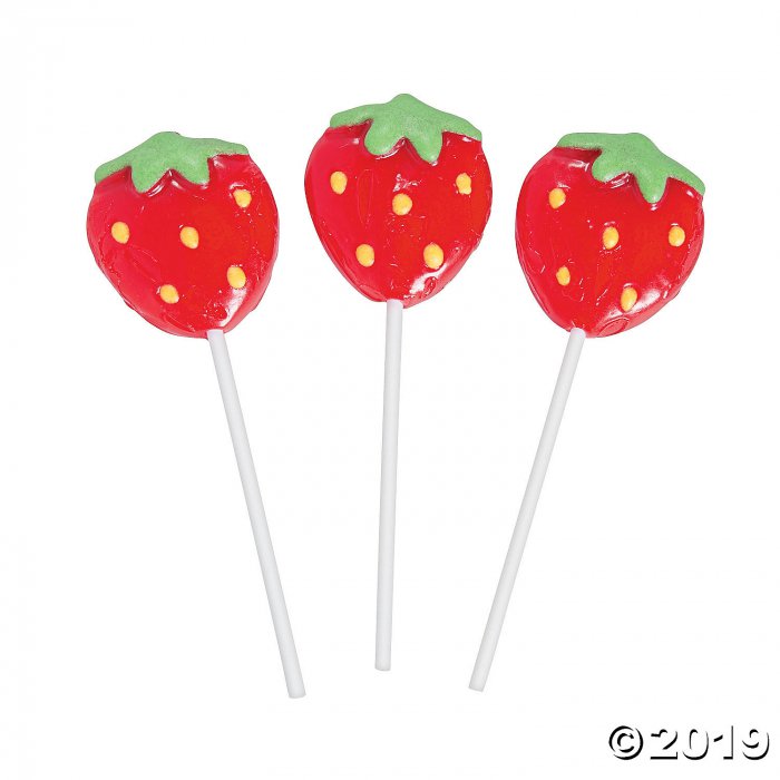 Strawberry Lollipops (Per Dozen)