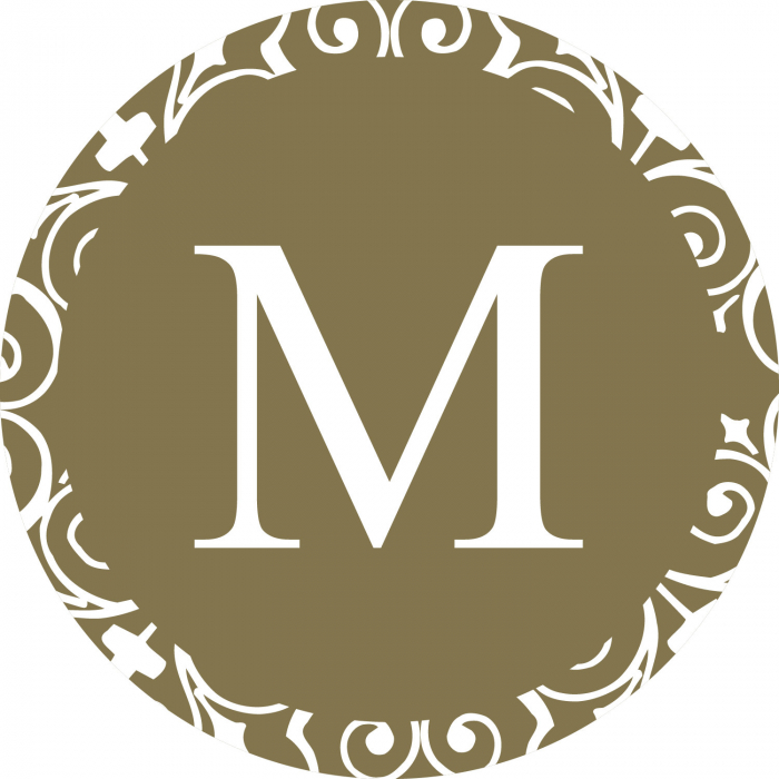 Personalized Gold Monogram Swirl Lollipops (24 Piece(s))