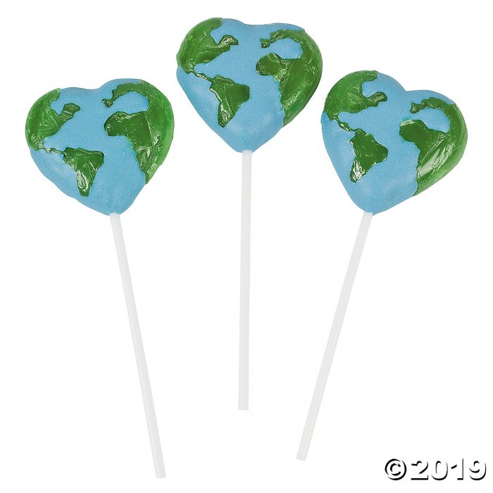 Love the Earth Lollipops (Per Dozen)