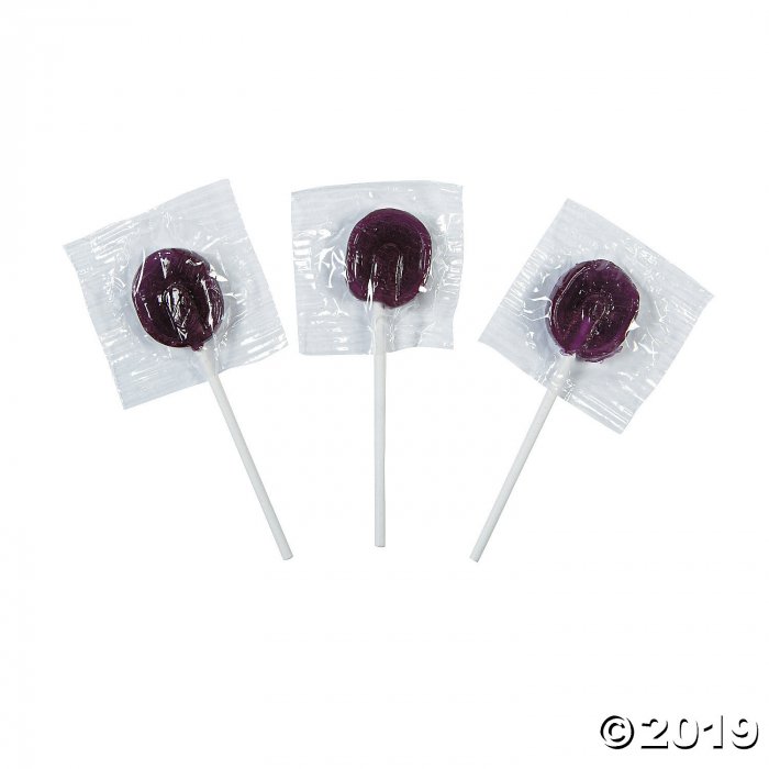 Round Purple Lollipops (144 Piece(s))
