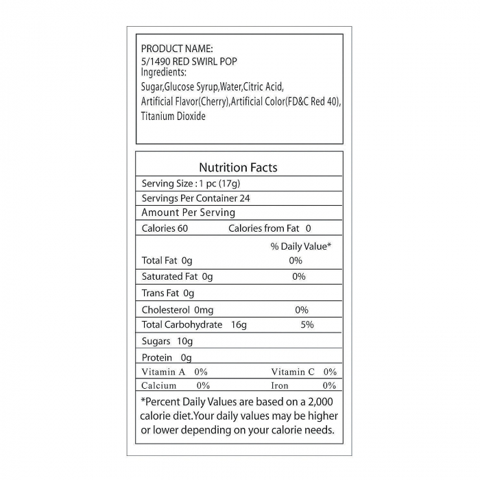 Red Custom Photo Swirl Lollipops (24 Piece(s))