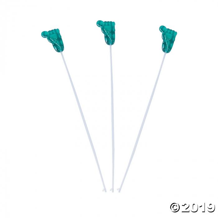 Fancy Pops Blue Baby Feet Lollipops (100 Piece(s)) Fancy Pops Blue Baby Feet Lollipops (100 Piece(s))