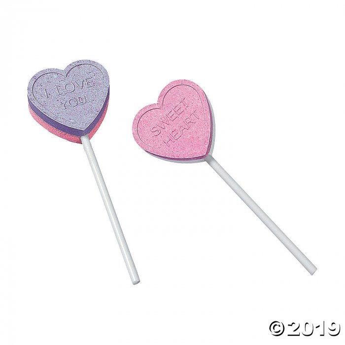 Valentine Conversation Heart Lollipops (46 Piece(s))