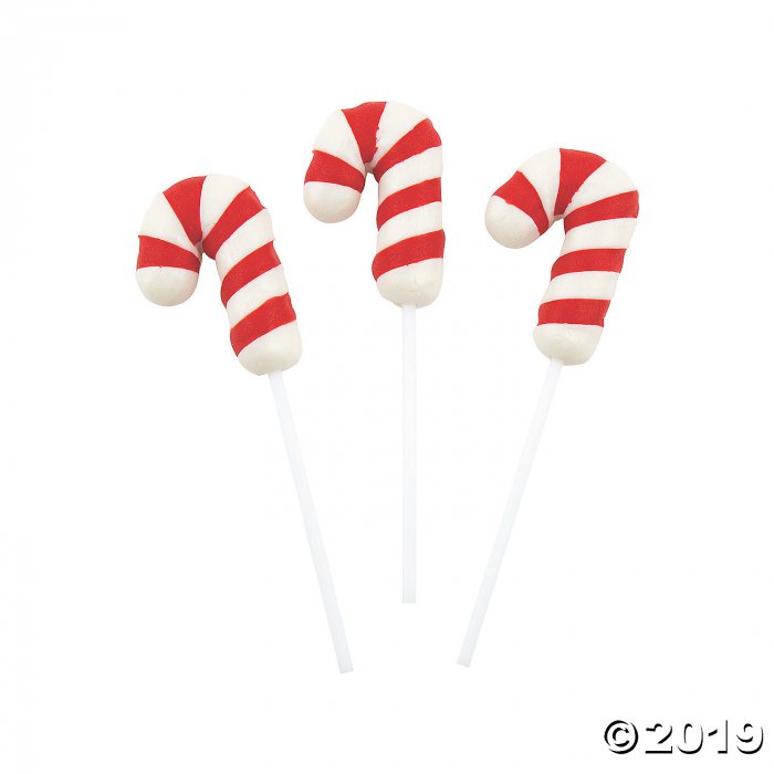 Candy Cane Shaped Lollipops (Per Dozen)