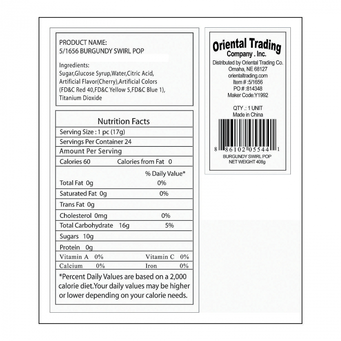 Personalized Christmas Swirl Lollipops (24 Piece(s))