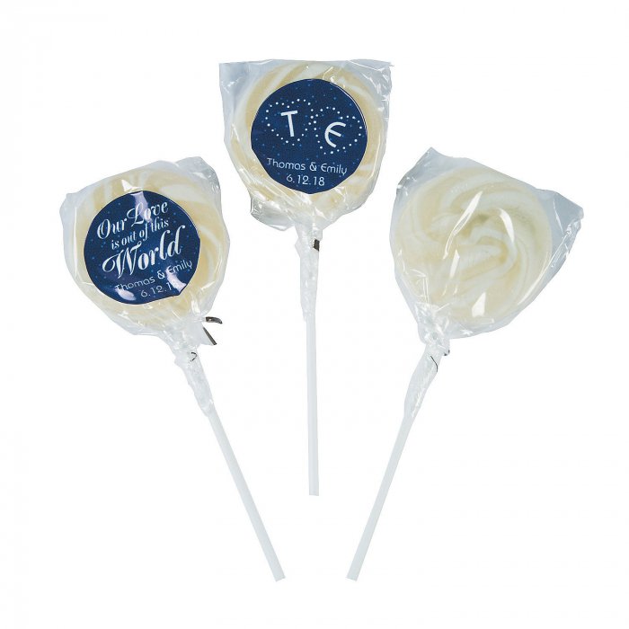 Personalized Out of this World Swirl Lollipops (24 Piece(s))