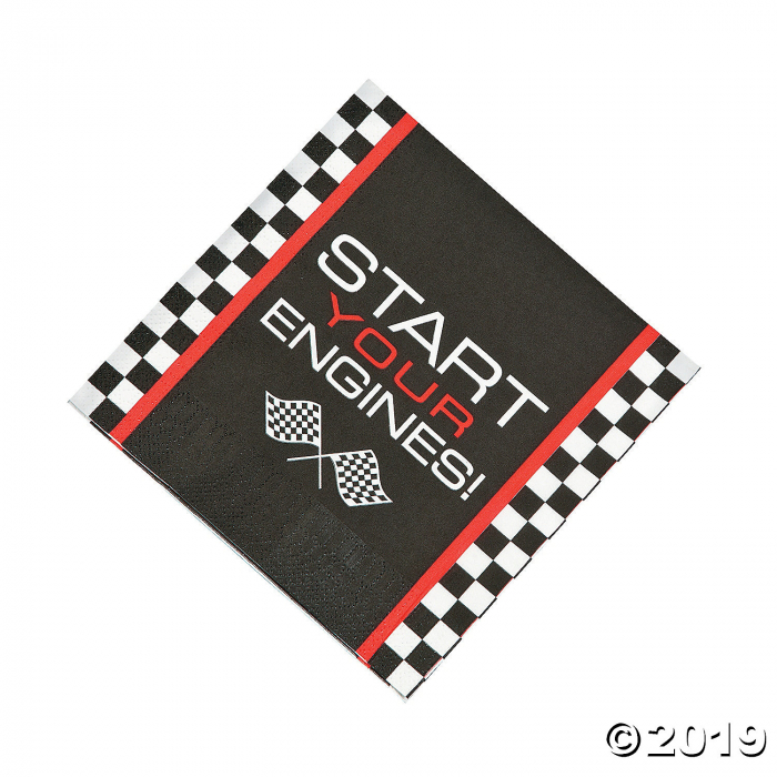 Race Car Checkered Flag Luncheon Napkins (16 Piece(s))