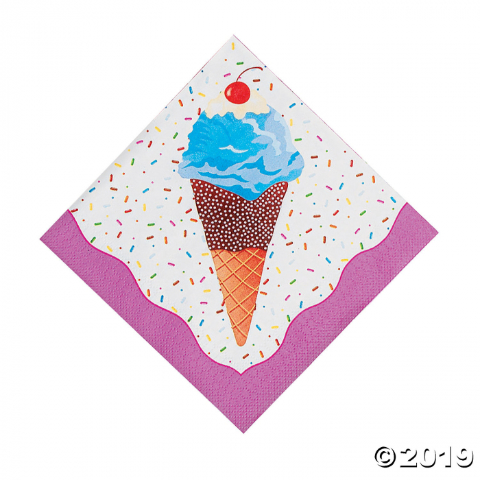 I Scream For Ice Cream Luncheon Napkins (16 Piece(s)) I Scream For Ice Cream Luncheon Napkins (16 Piece(s))