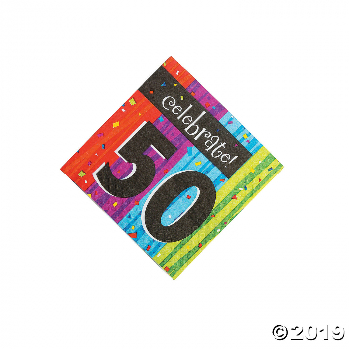 Milestone Celebration 50th Birthday Luncheon Napkins (16 Piece(s))