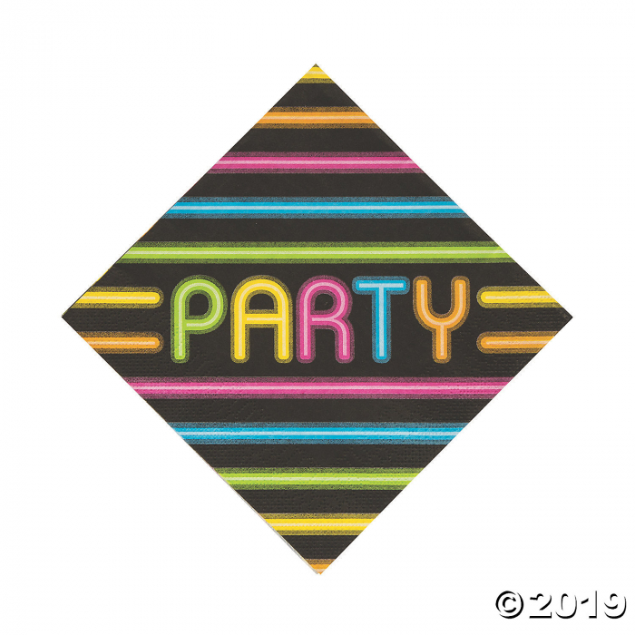 Neon Glow Party Luncheon Napkins (16 Piece(s))