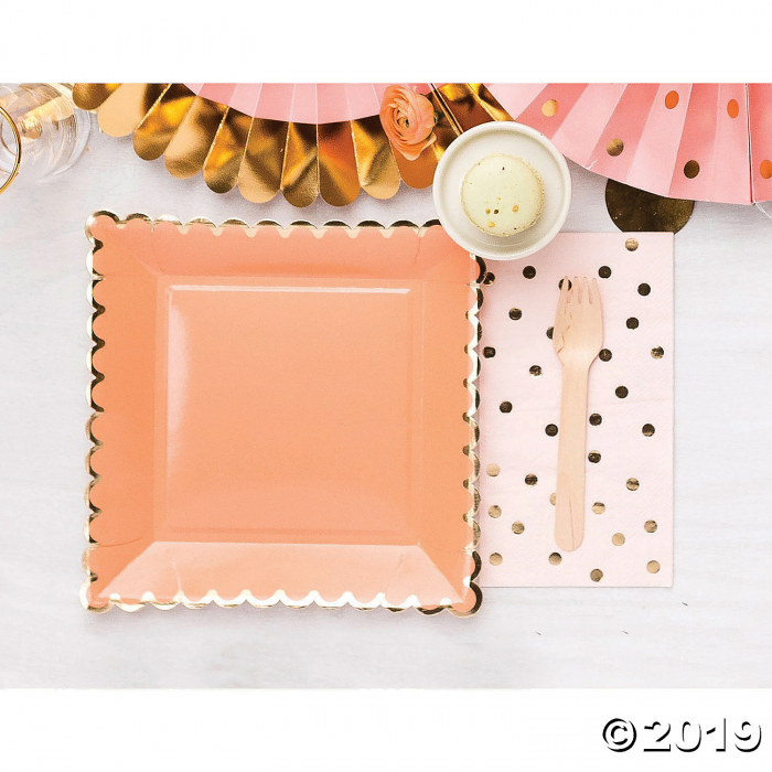 My Mind's Eye Blush Polka Dot Dinner Napkins (25 Piece(s))