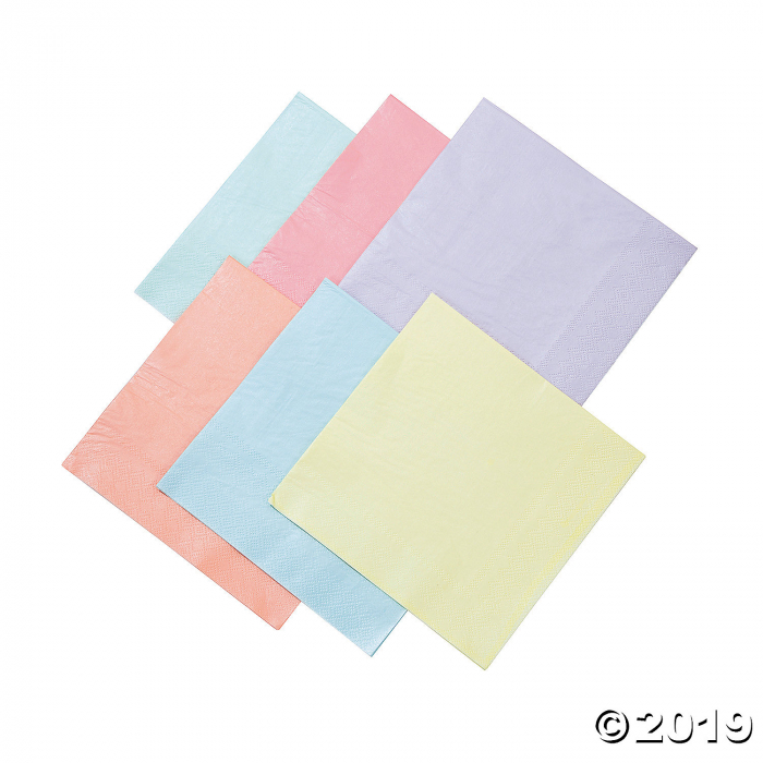 Pastel Color Luncheon Napkins (16 Piece(s))
