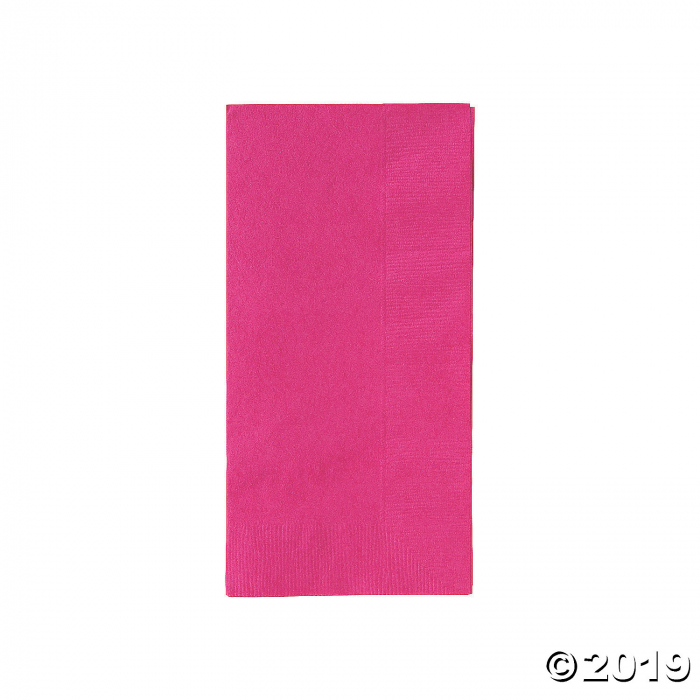 Hot Pink Dinner Napkins (50 Piece(s)) Hot Pink Dinner Napkins (50 Piece(s))