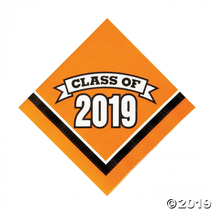 Orange Class of 2019 Luncheon Napkins (50 Piece(s))